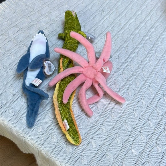 Ty beanie baby sea life bundle. Mirror, Inky & Crunch. All w tags & protectors - Picture 6 of 8